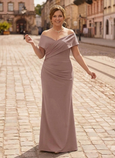 Trumpet/Mermaid Floor-Length Elastic Satin(Slight Stretch) Mother Of The Bride Dresses