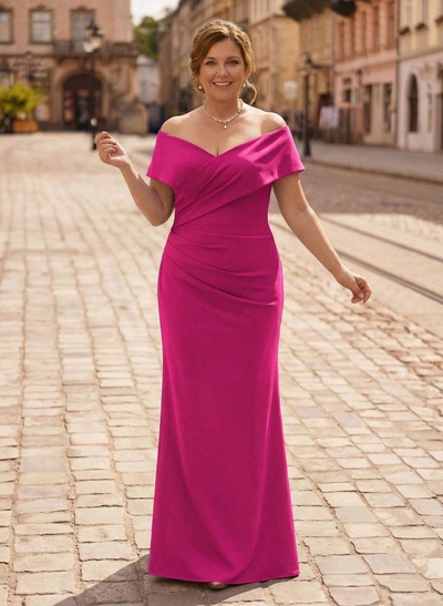 Trumpet/Mermaid Floor-Length Elastic Satin(Slight Stretch) Mother Of The Bride Dresses