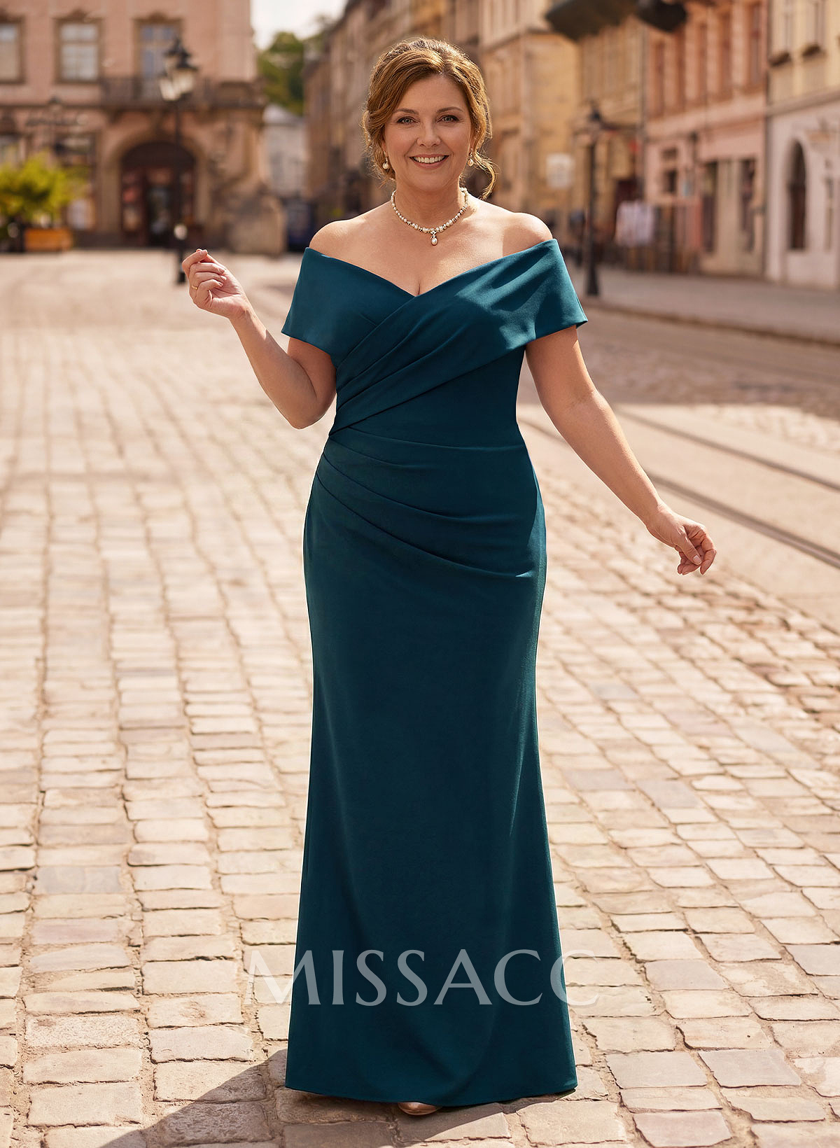 Trumpet/Mermaid Floor-Length Elastic Satin(Slight Stretch) Mother Of The Bride Dresses
