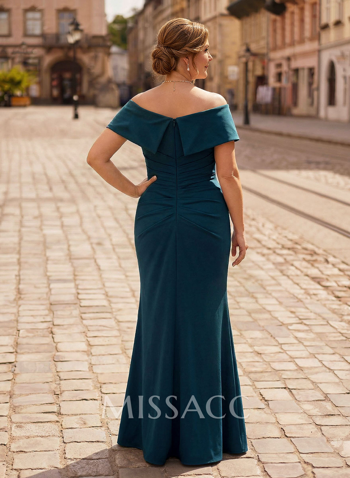 Trumpet/Mermaid Floor-Length Elastic Satin(Slight Stretch) Mother Of The Bride Dresses