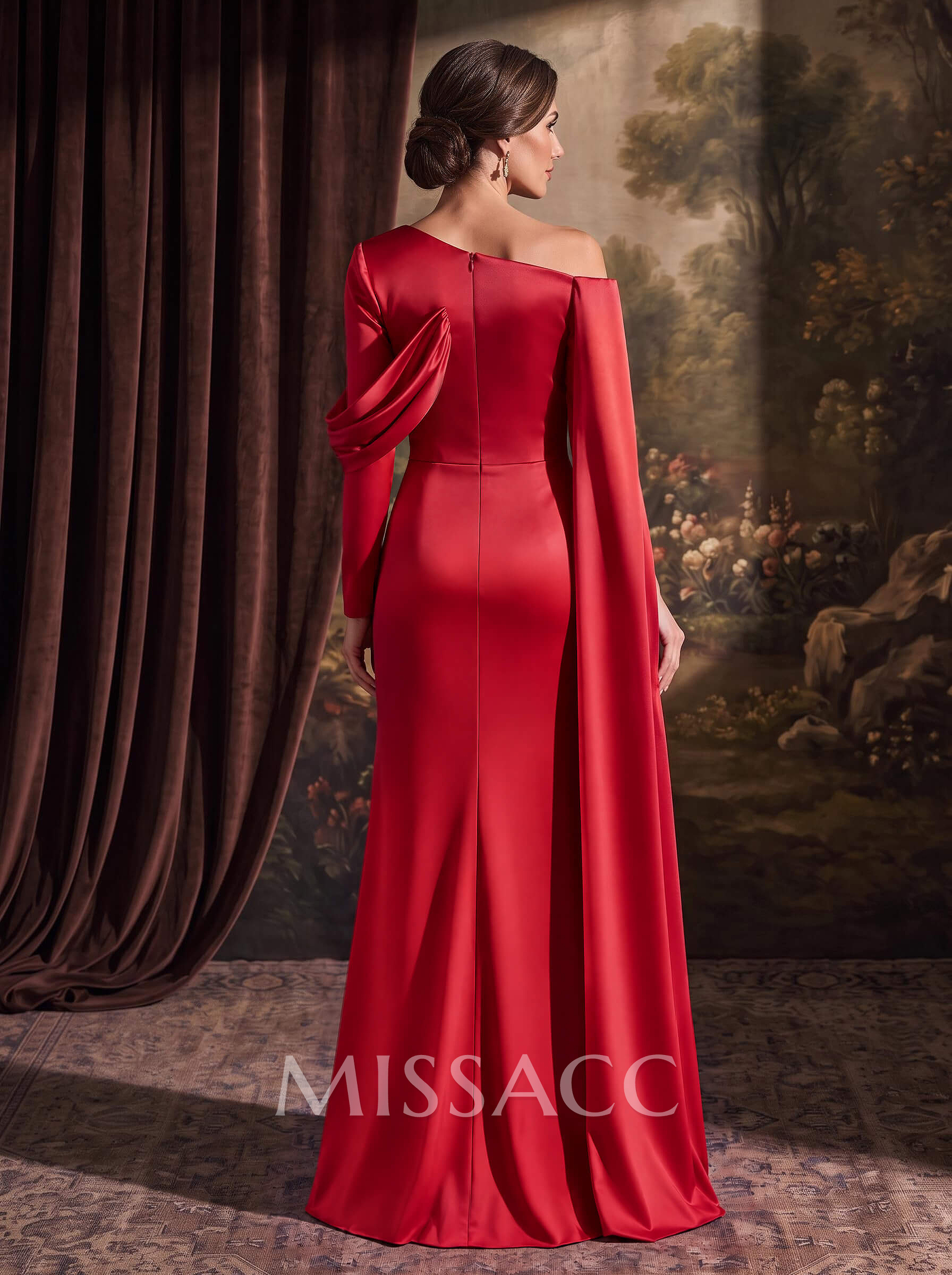 Sheath/Column Long Sleeves Silk Like Satin Mother Of The Bride Dresses Sheath/Column Long Sleeves Silk Like Satin Mother Of The Bride Dresses