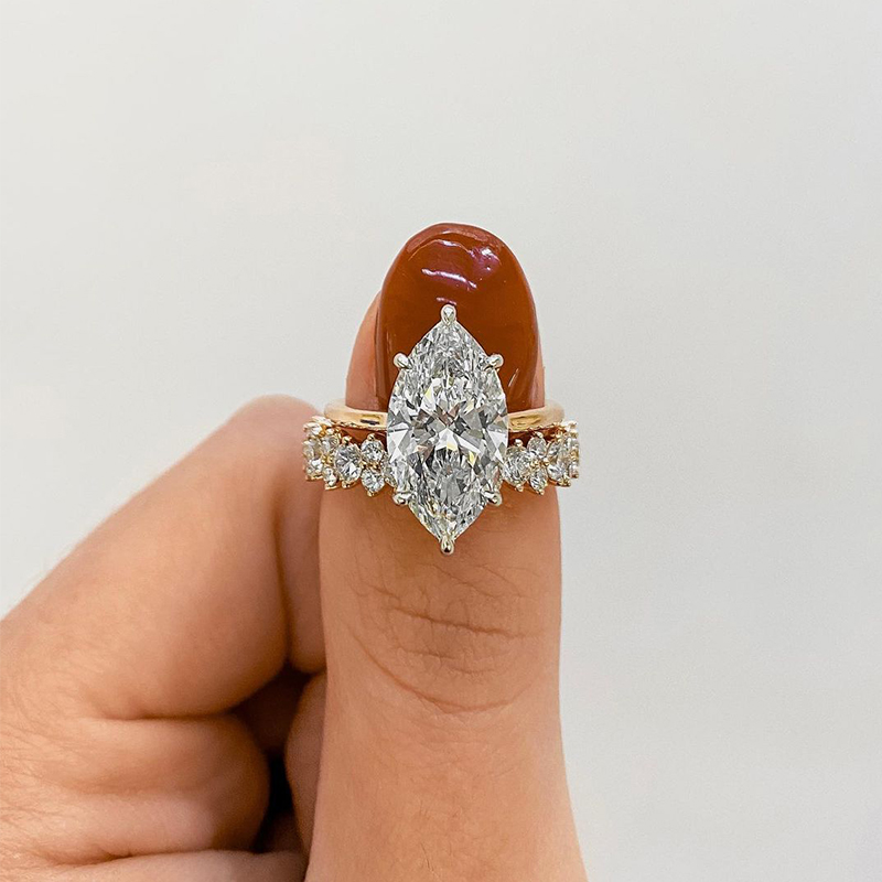 Marquise Cut Women's Wedding Ring