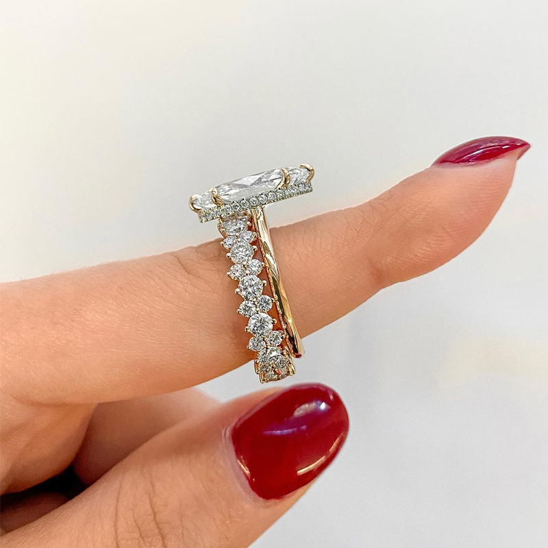 Marquise Cut Women's Wedding Ring