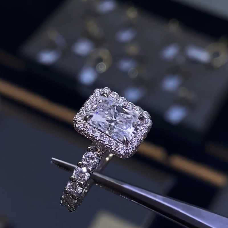 Dazzling Morganite Halo Cushion Cut Engagement Ring