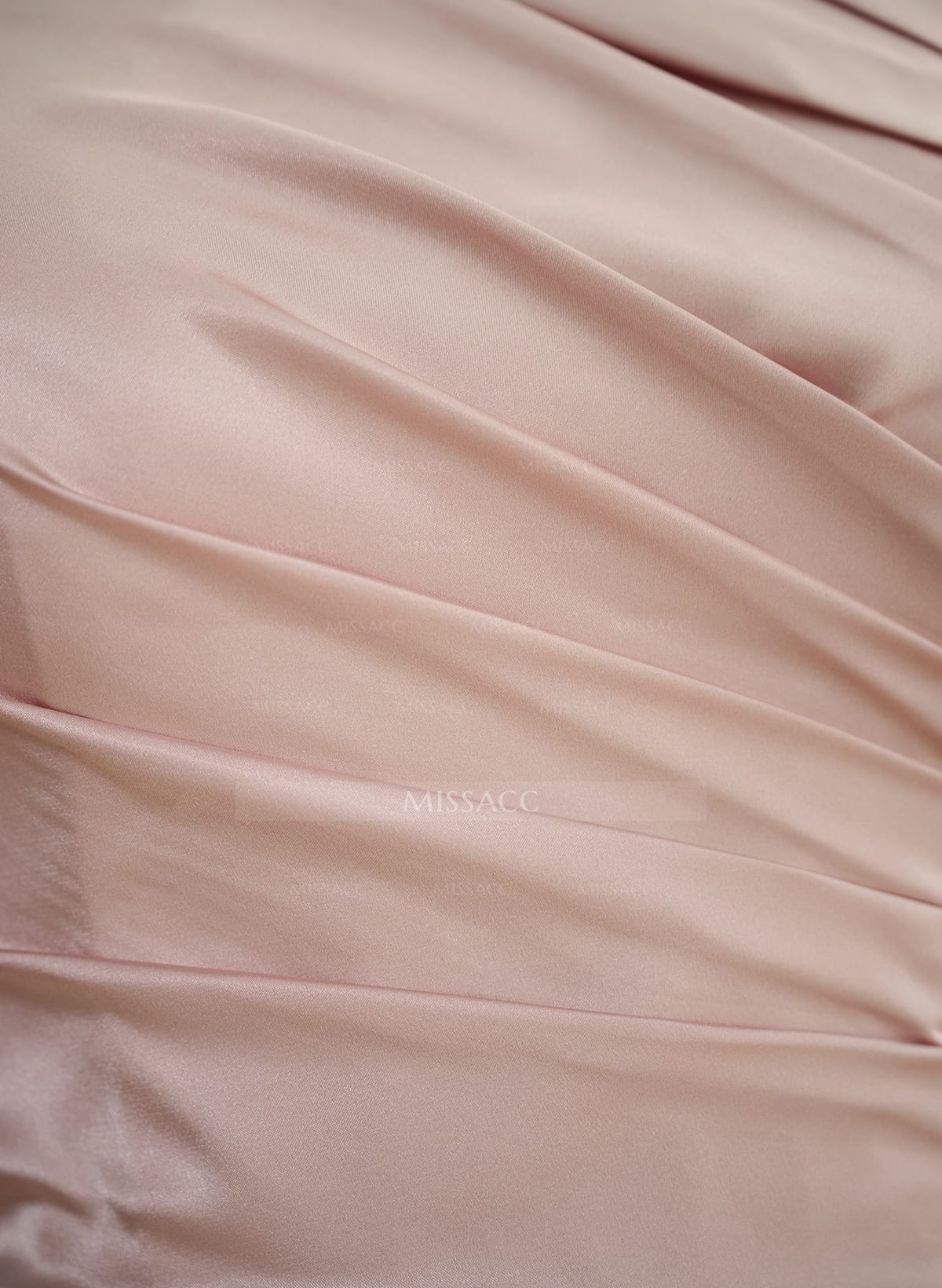 Trumpet/Mermaid Halter Floor-Length Silk Like Satin Bridesmaid Dresses With High Split