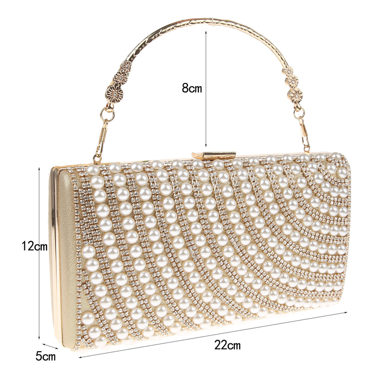 Sparkling Glitter Event/Party Clutches & Bags With Crystal/ Rhinestone/Lmitation Pearl