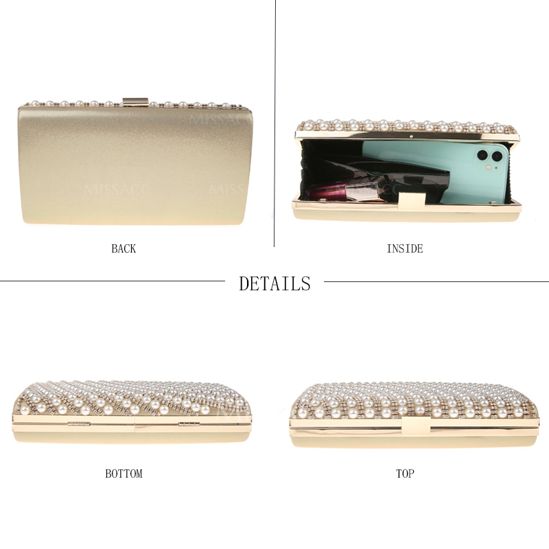 Sparkling Glitter Event/Party Clutches & Bags With Crystal/ Rhinestone/Lmitation Pearl