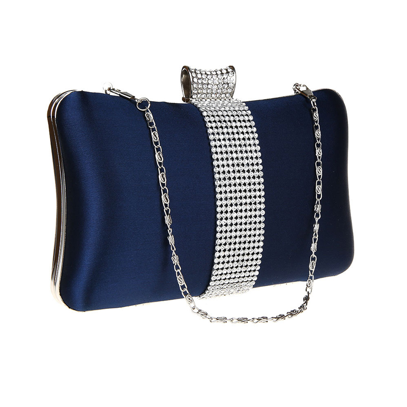 Satin Event/Party Clutches & Bags With Crystal/ Rhinestone