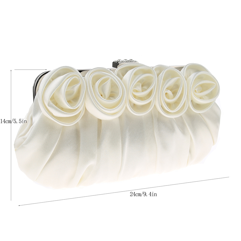 Event/Party/Casual Satin Clutches & Bags With Flower