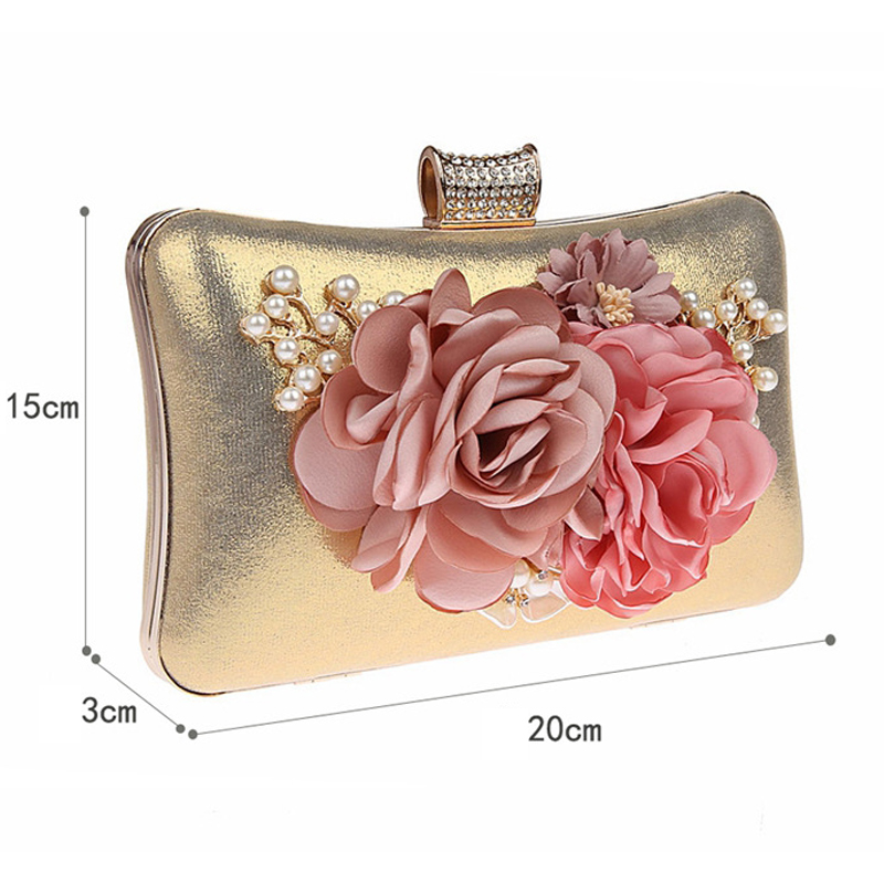 Event/Party Clutches & Bags With Flower/Lmitation Pearl