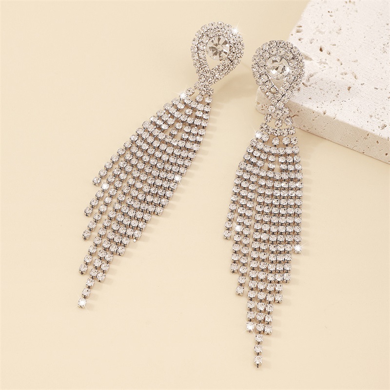 Rhinestone Dangle Earrings