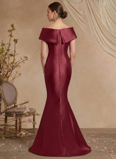 Trumpet/Mermaid Sleeveless Sweep Train Satin Evening Dresses