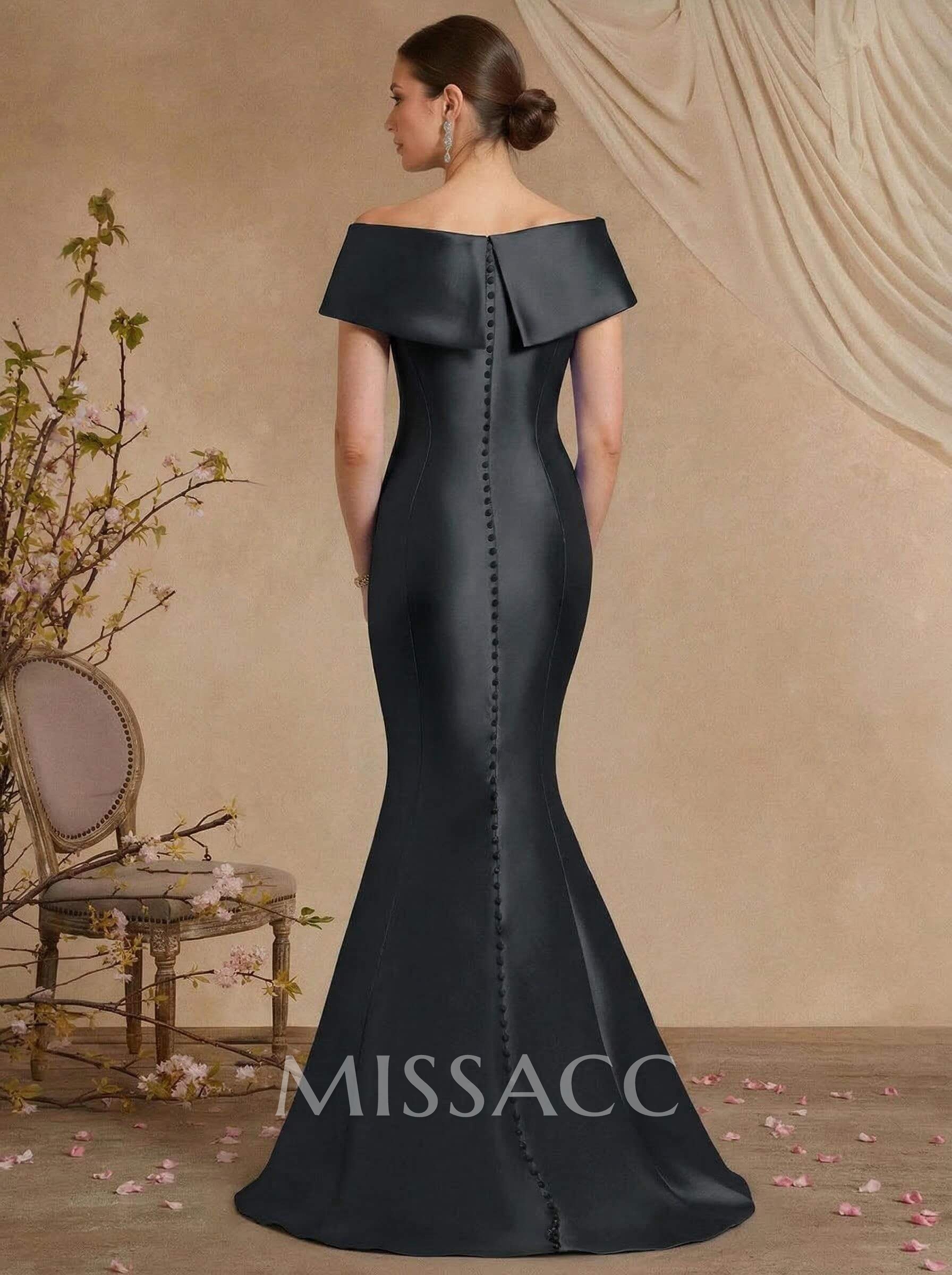 Trumpet/Mermaid Sleeveless Sweep Train Satin Evening Dresses