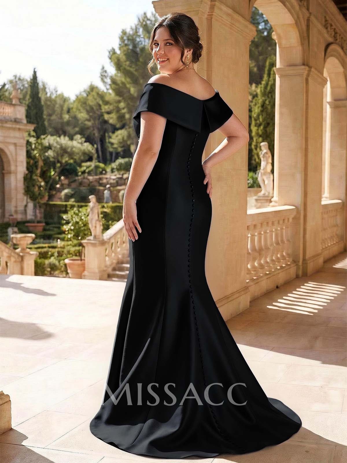 Trumpet/Mermaid Sleeveless Sweep Train Satin Evening Dresses