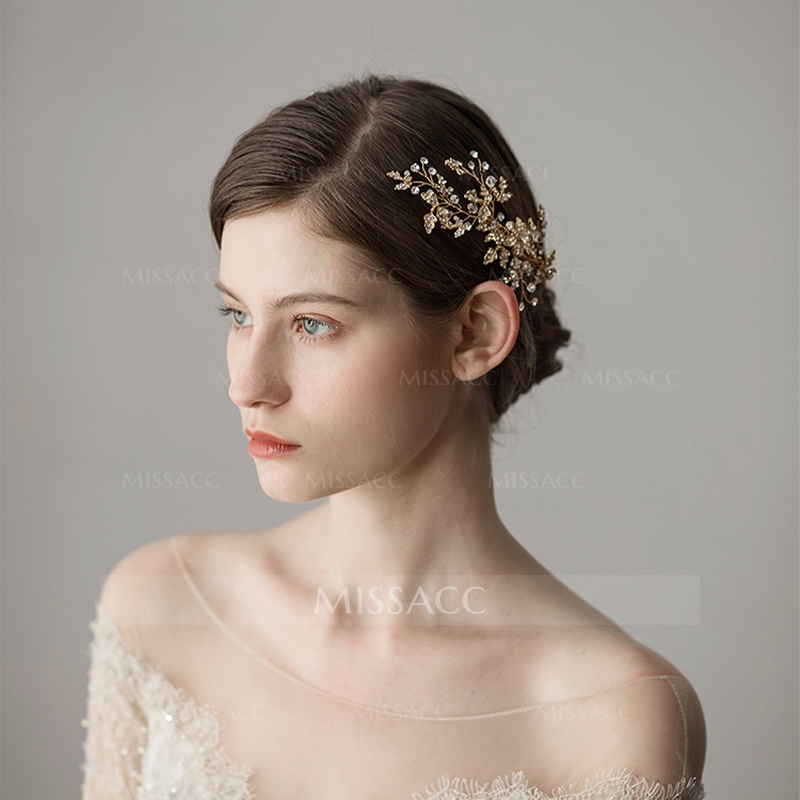 Wedding Hair Clips With Rhinestone Bridal Headpieces (Sold In A Single Piece)