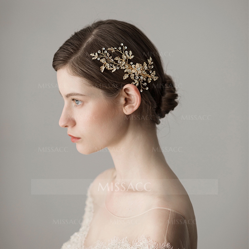 Wedding Hair Clips With Rhinestone Bridal Headpieces (Sold In A Single Piece)