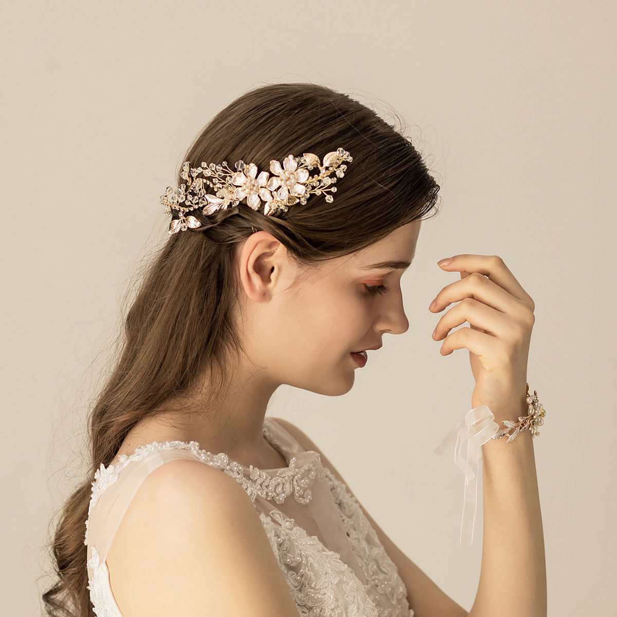 Wedding Combs With Pearl/Flower Bridal Headpieces