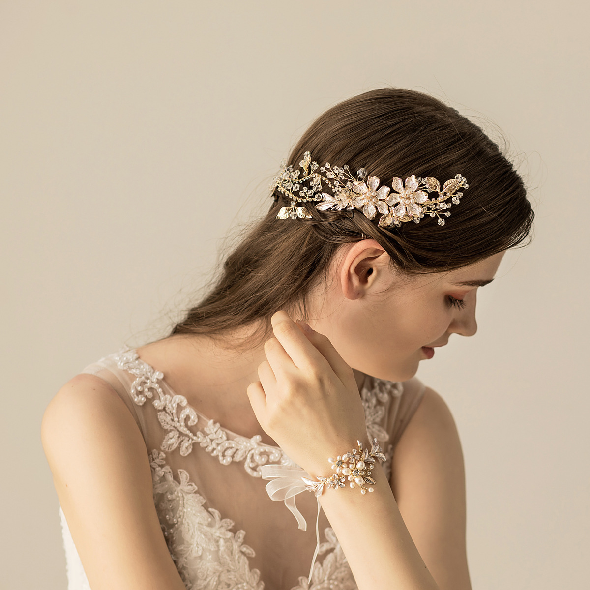 Wedding Combs With Pearl/Flower Bridal Headpieces