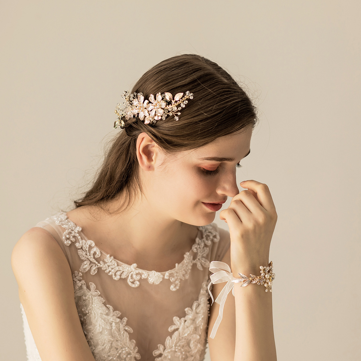 Wedding Combs With Pearl/Flower Bridal Headpieces