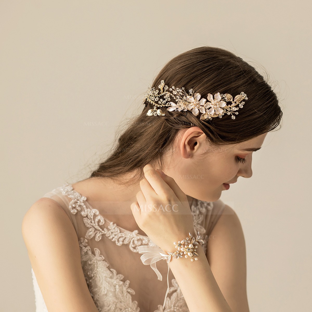 Wedding Combs With Pearl/Flower Bridal Headpieces