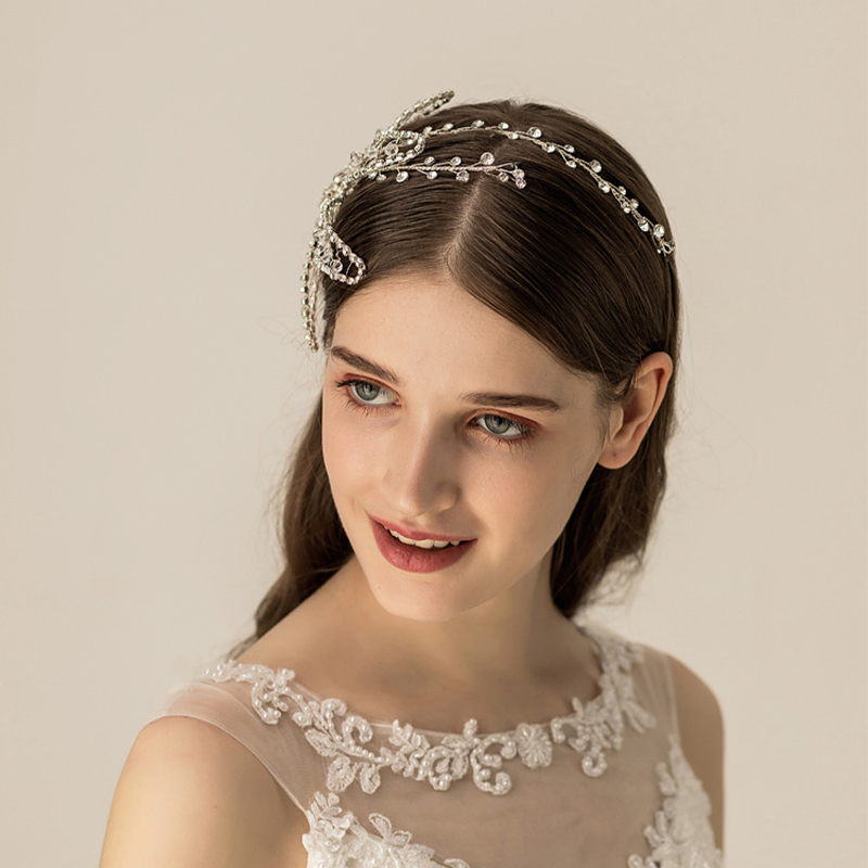 Simple Wedding Headbands With Rhinestones Bridal Headpieces