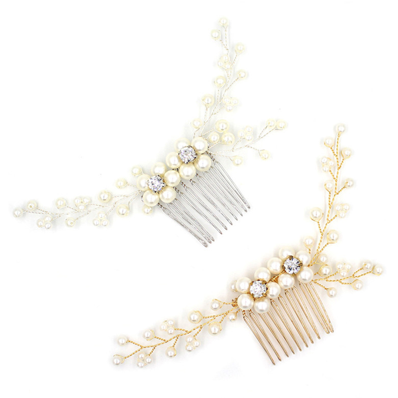 Wedding Combs With Pearl Bridal Headpieces