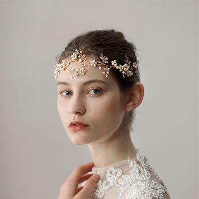 Simple Wedding Headbands With Pearl/Floral Bridal Headpieces