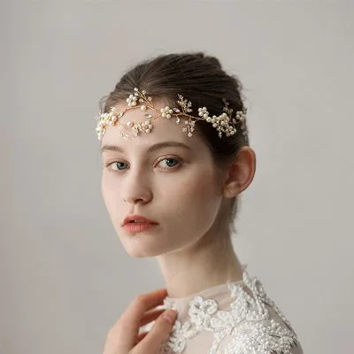 Simple Wedding Headbands With Pearl/Floral Bridal Headpieces