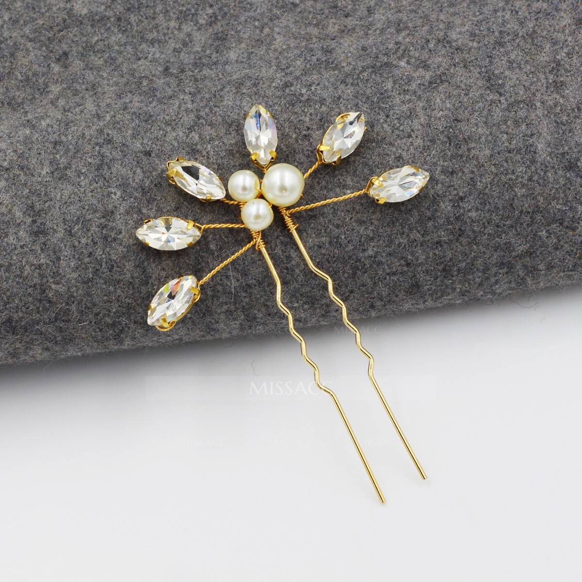 Wedding Hairpins With Pearl Bridal Headpieces