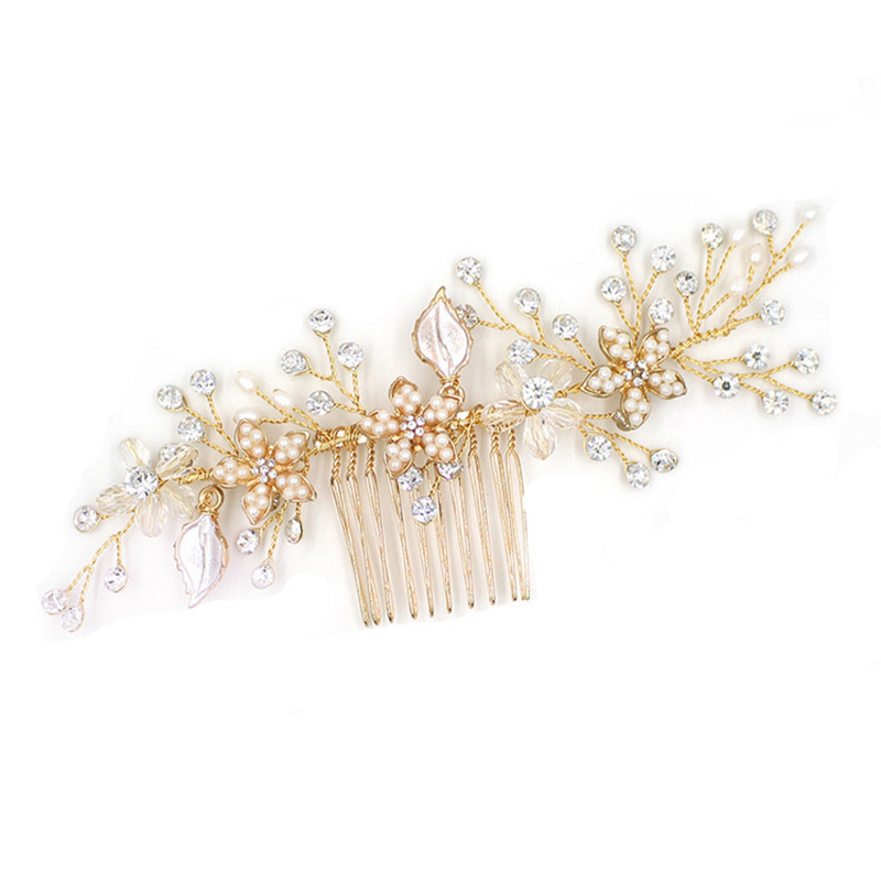 Wedding Combs With Floral Bridal Headpieces