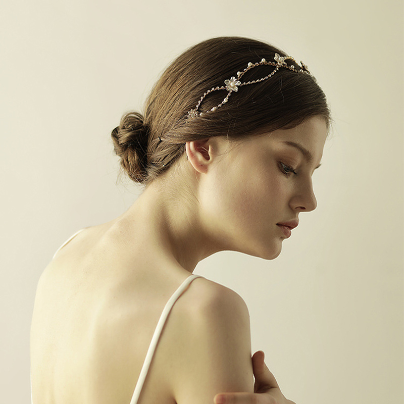 Sweet Wedding Headbands With Rhinestones/Floral Bridal Headpieces