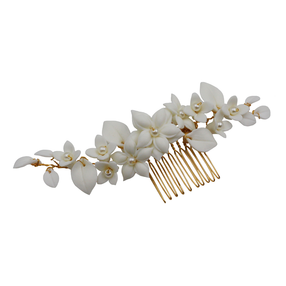 Wedding Combs With Floral Bridal Headpieces