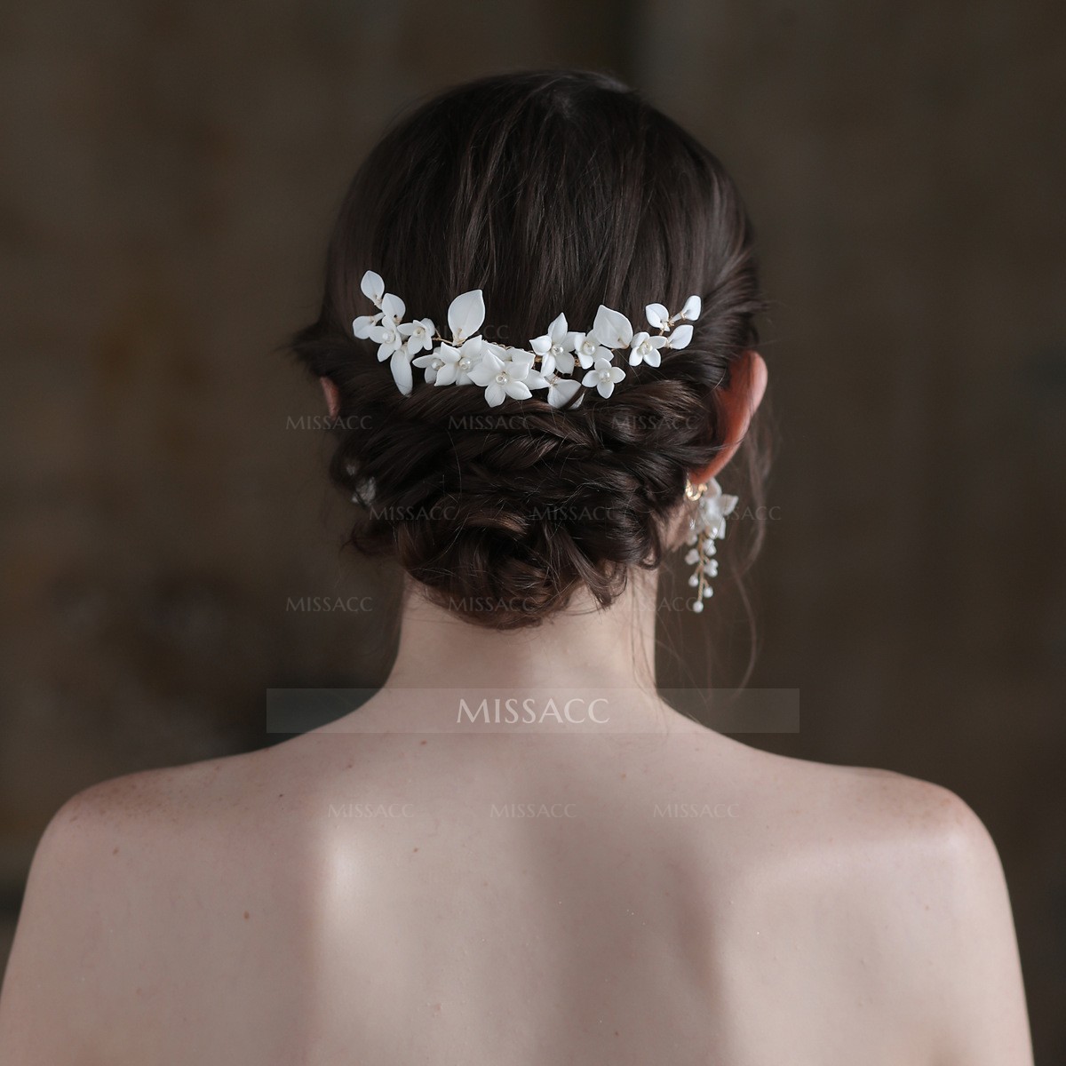 Wedding Combs With Floral Bridal Headpieces