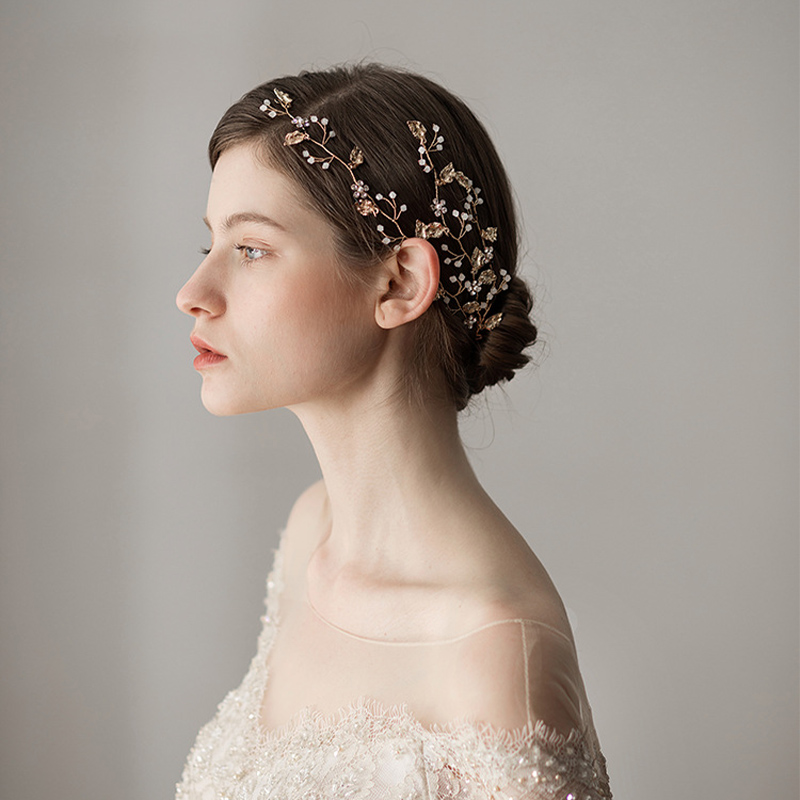 Wedding Headbands With Leaf Bridal Headpieces