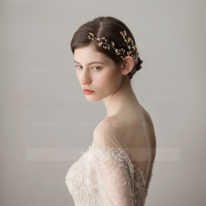 Wedding Headbands With Leaf Bridal Headpieces