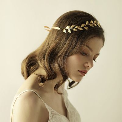 Sweet Wedding Headbands With Leaf Bridal Headpieces