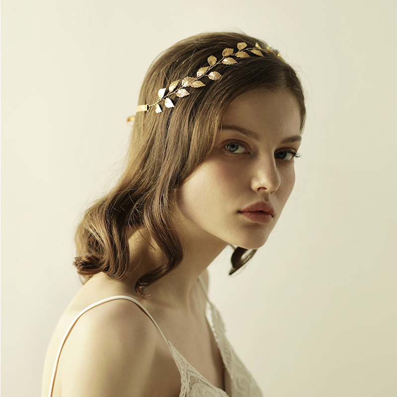 Sweet Wedding Headbands With Leaf Bridal Headpieces