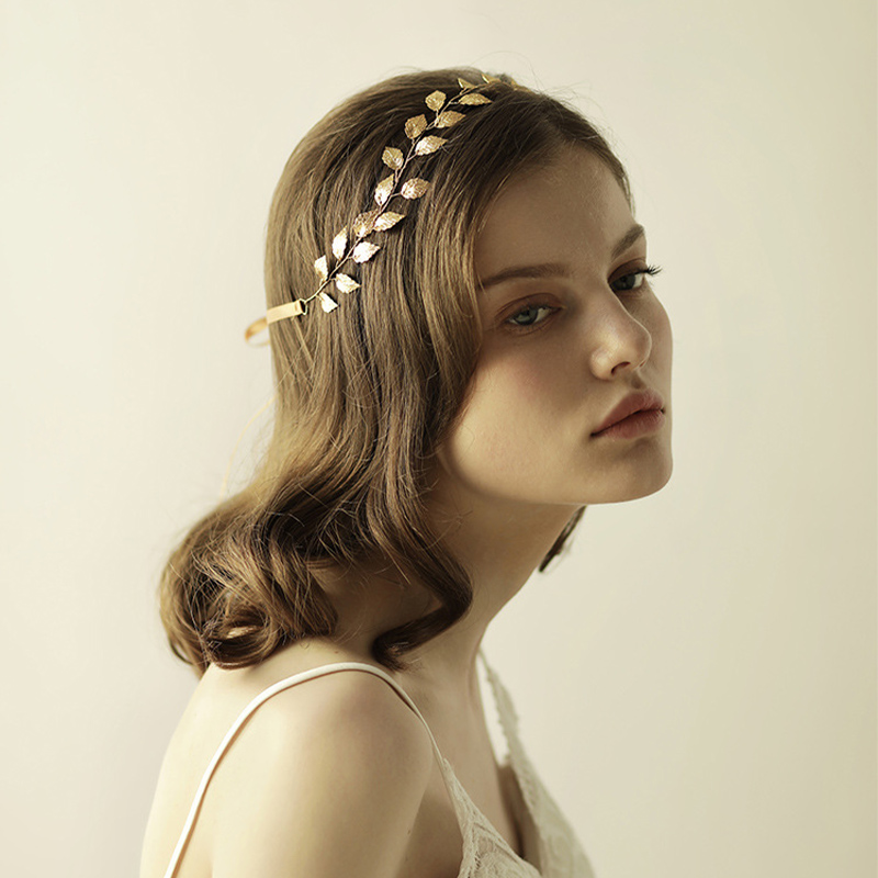 Sweet Wedding Headbands With Leaf Bridal Headpieces