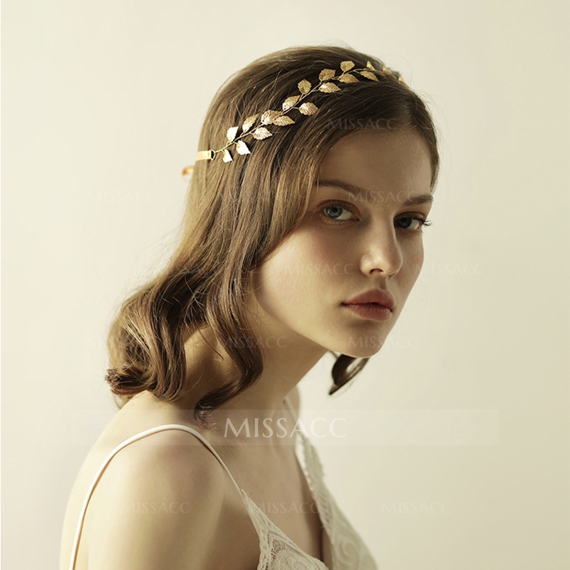 Sweet Wedding Headbands With Leaf Bridal Headpieces