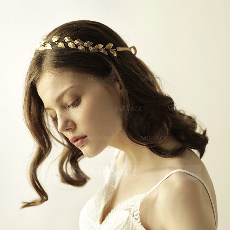 Sweet Wedding Headbands With Leaf Bridal Headpieces