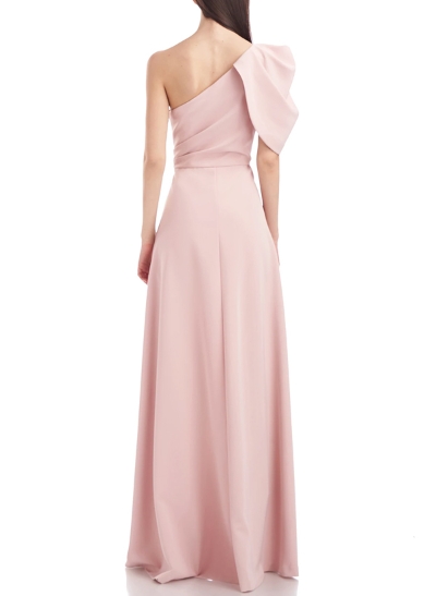 Jumpsuit/Pantsuit One-Shoulder Elastic Satin Mother Of The Bride Dresses With High Split