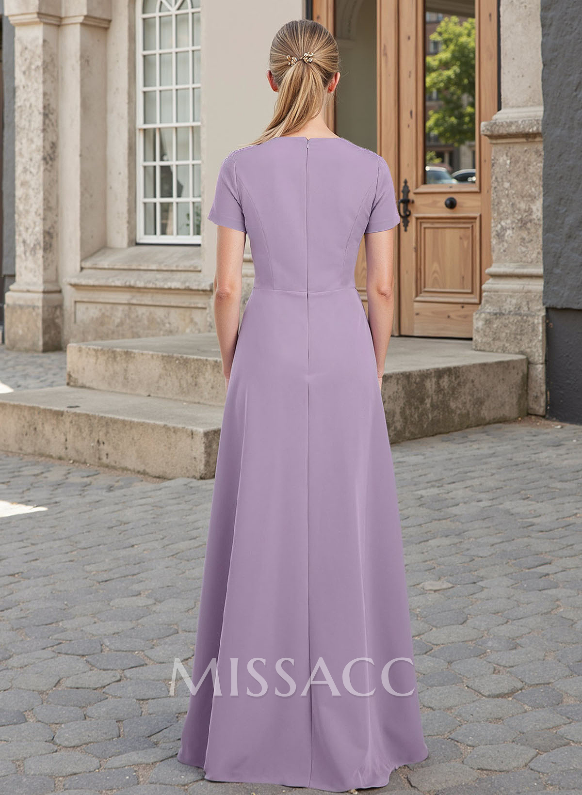 Jumpsuit/Pantsuit V-Neck Short Sleeves Elastic Satin Mother Of The Bride Dresses