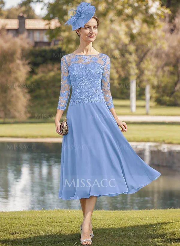Sheath/Column Chiffon(Non-Stretch) Mother Of The Bride Dresses