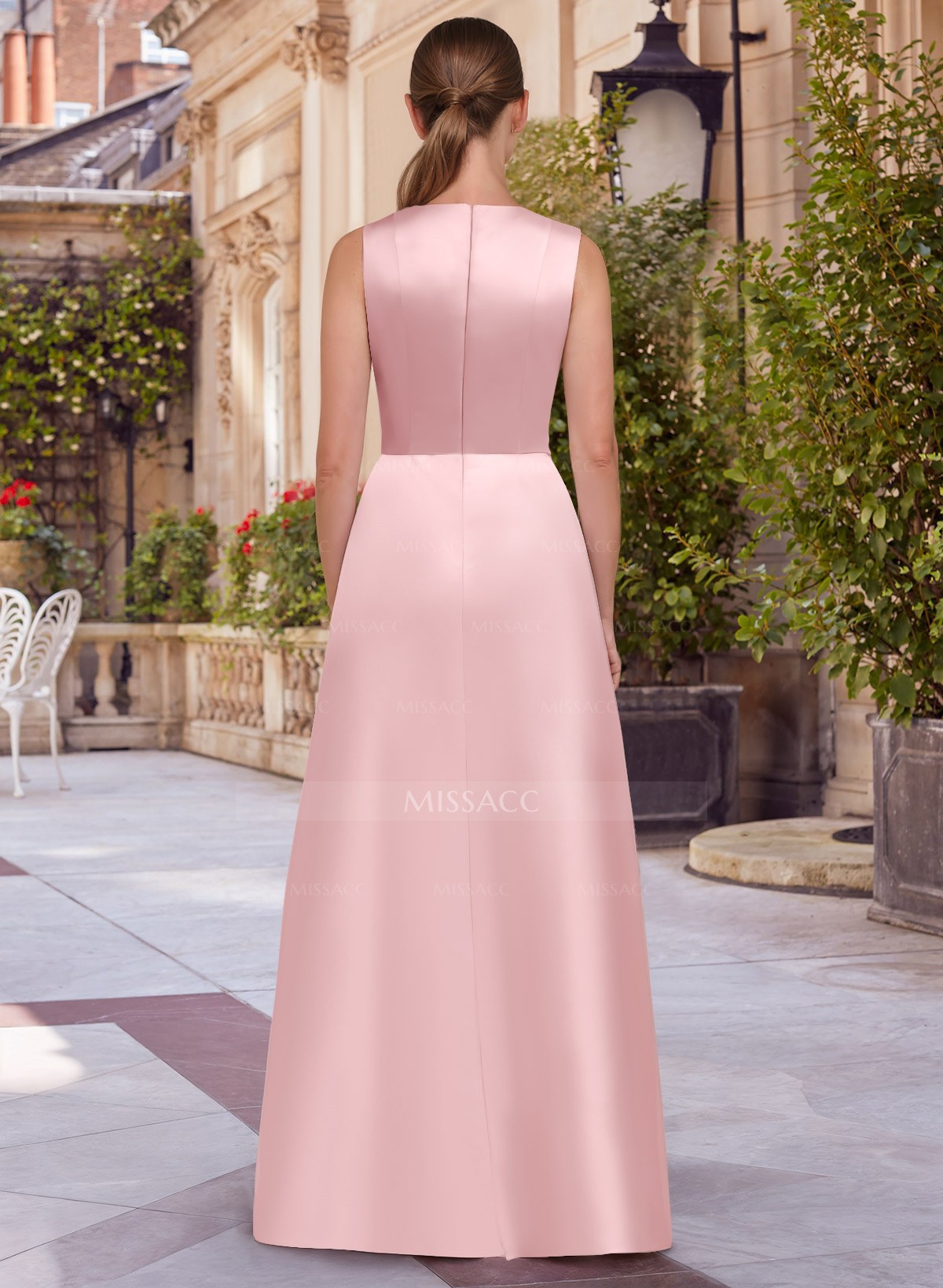 Jumpsuit/Pantsuit Asymmetrical Floor-Length Satin Mother Of The Bride Dresses