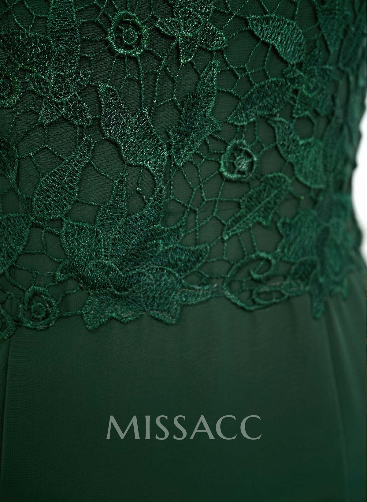 Exquisite Floral Embroidered Scoop Neck Short Sleeves Chiffon Mother Of The Bride Dresses