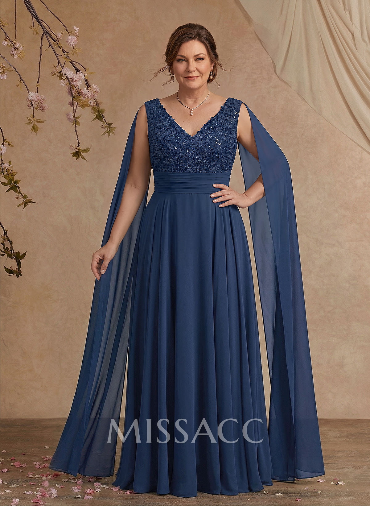 Unique Shoulder Side Drape V-Neck Chiffon Mother Of The Bride Dresses Unique Shoulder Side Drape V-Neck Chiffon Mother Of The Bride Dresses