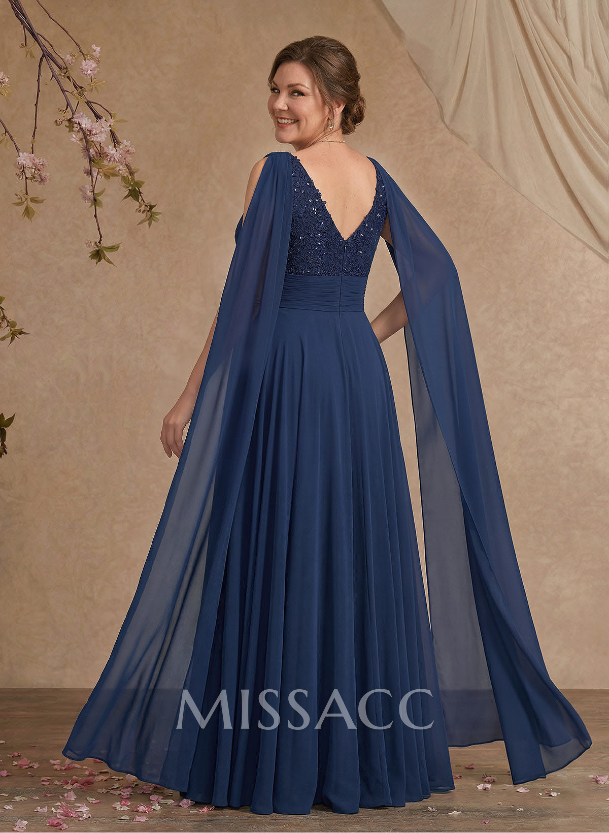 Unique Shoulder Side Drape V-Neck Chiffon Mother Of The Bride Dresses Unique Shoulder Side Drape V-Neck Chiffon Mother Of The Bride Dresses