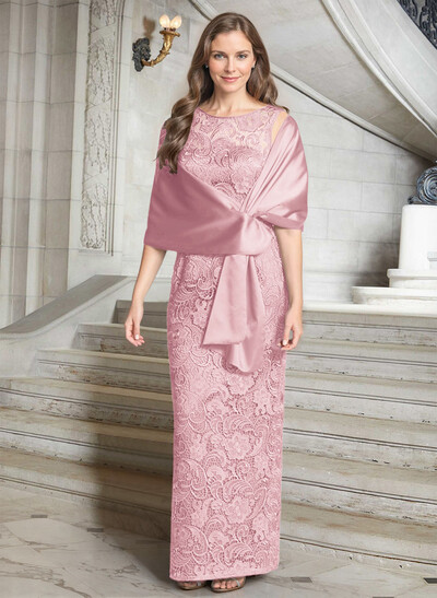 Luxury Blue Floral Embroidered LIlusion Neck Mother Of The Bride Dresses With Back Split