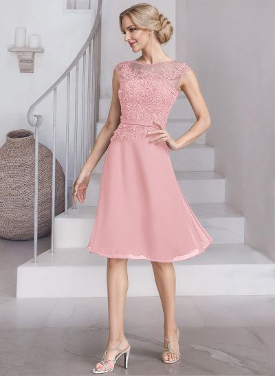 Exquisite Semi Sheer Illusion Lace Applique Neck Mother Of The Bride Dresses With Jacket