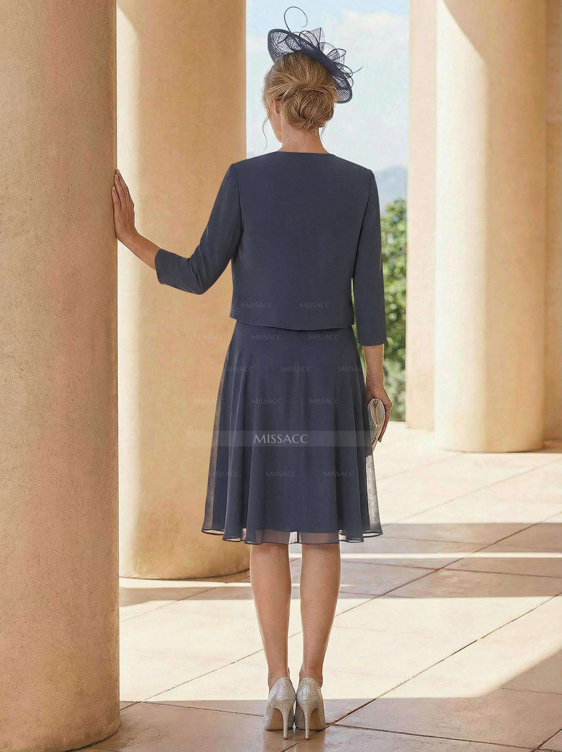 Exquisite Semi Sheer Illusion Lace Applique Neck Mother Of The Bride Dresses With Jacket